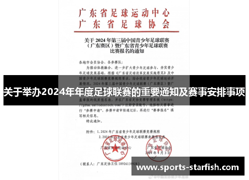 关于举办2024年年度足球联赛的重要通知及赛事安排事项